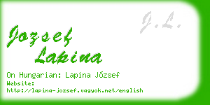 jozsef lapina business card